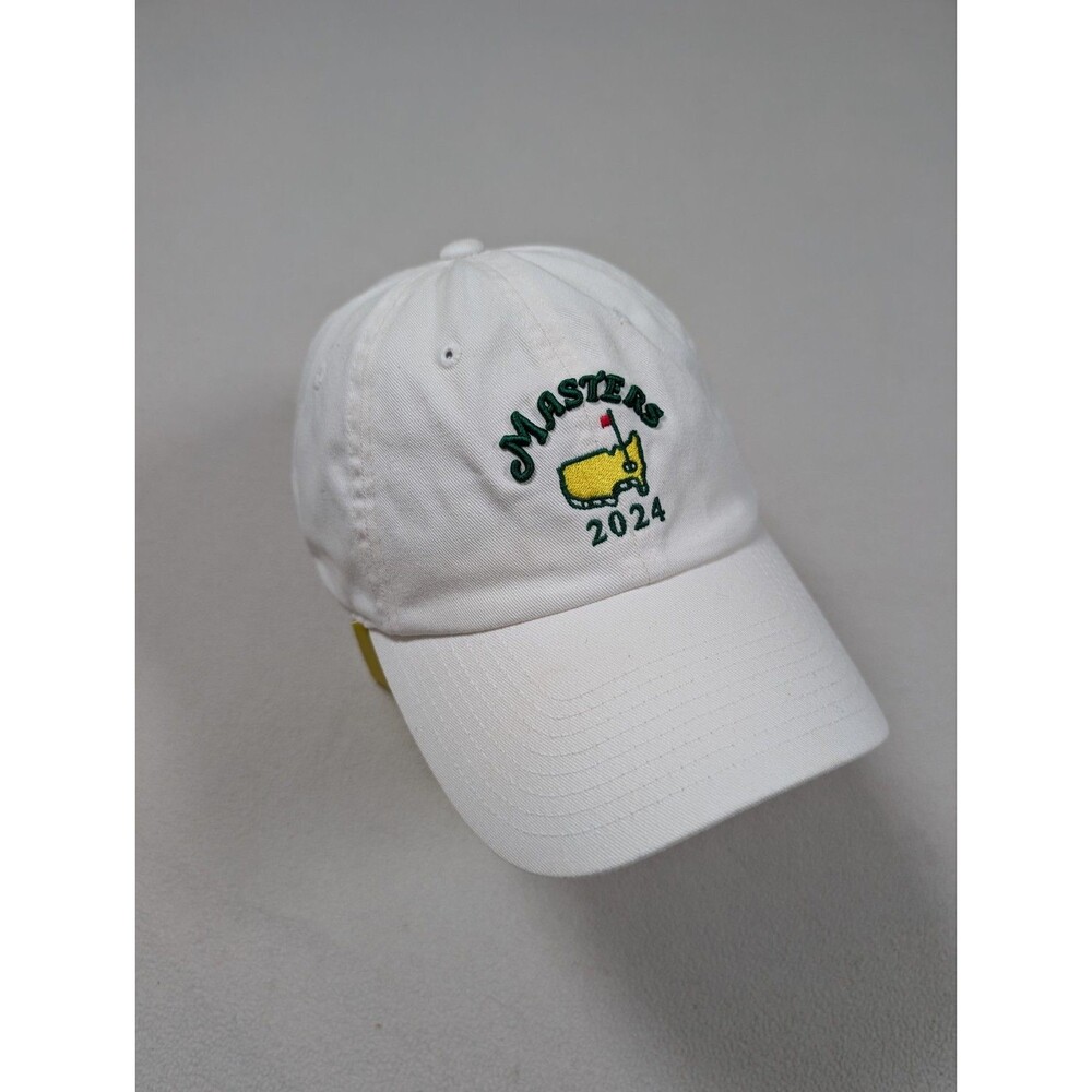 Masters 2024 Hat Cap Strap Back Mens One Size White Golf American Needle